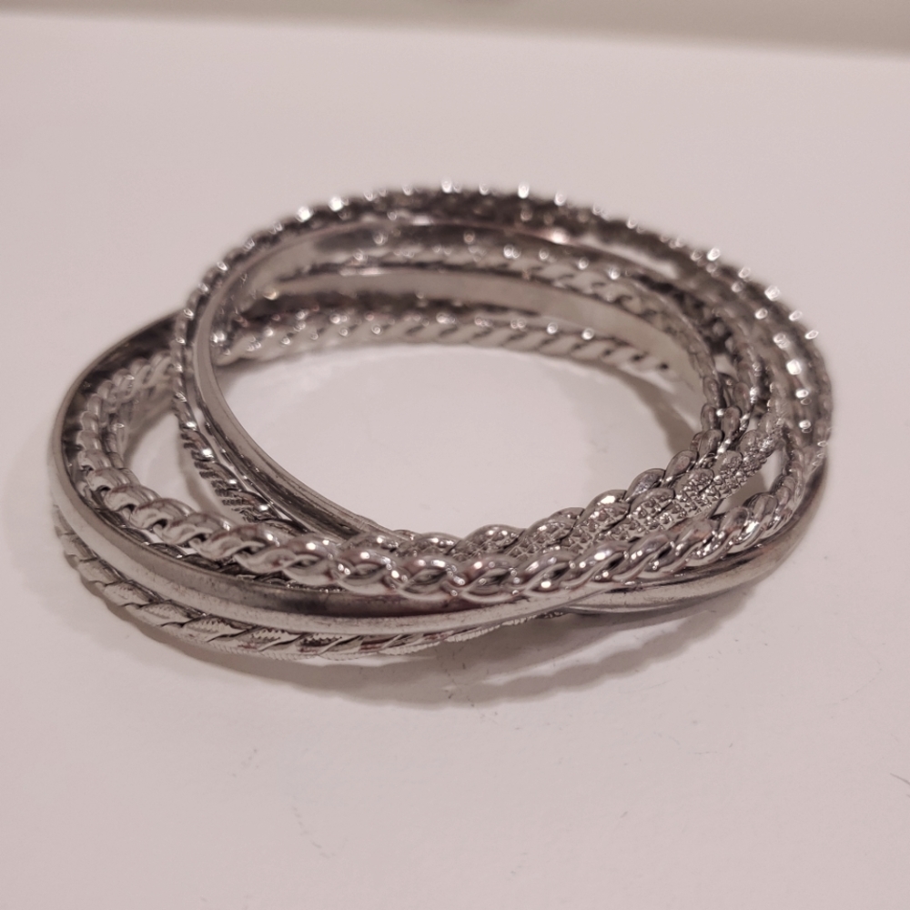 Silver Bangles - Picture 3 of 5